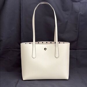Kate Spade White Leather Tote Bag